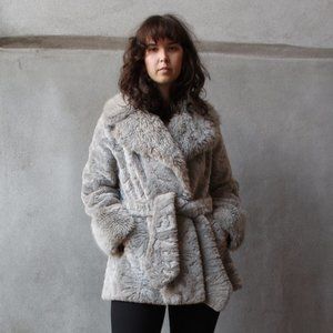 Vintage Glenn Models LTD Faux Fur Coat